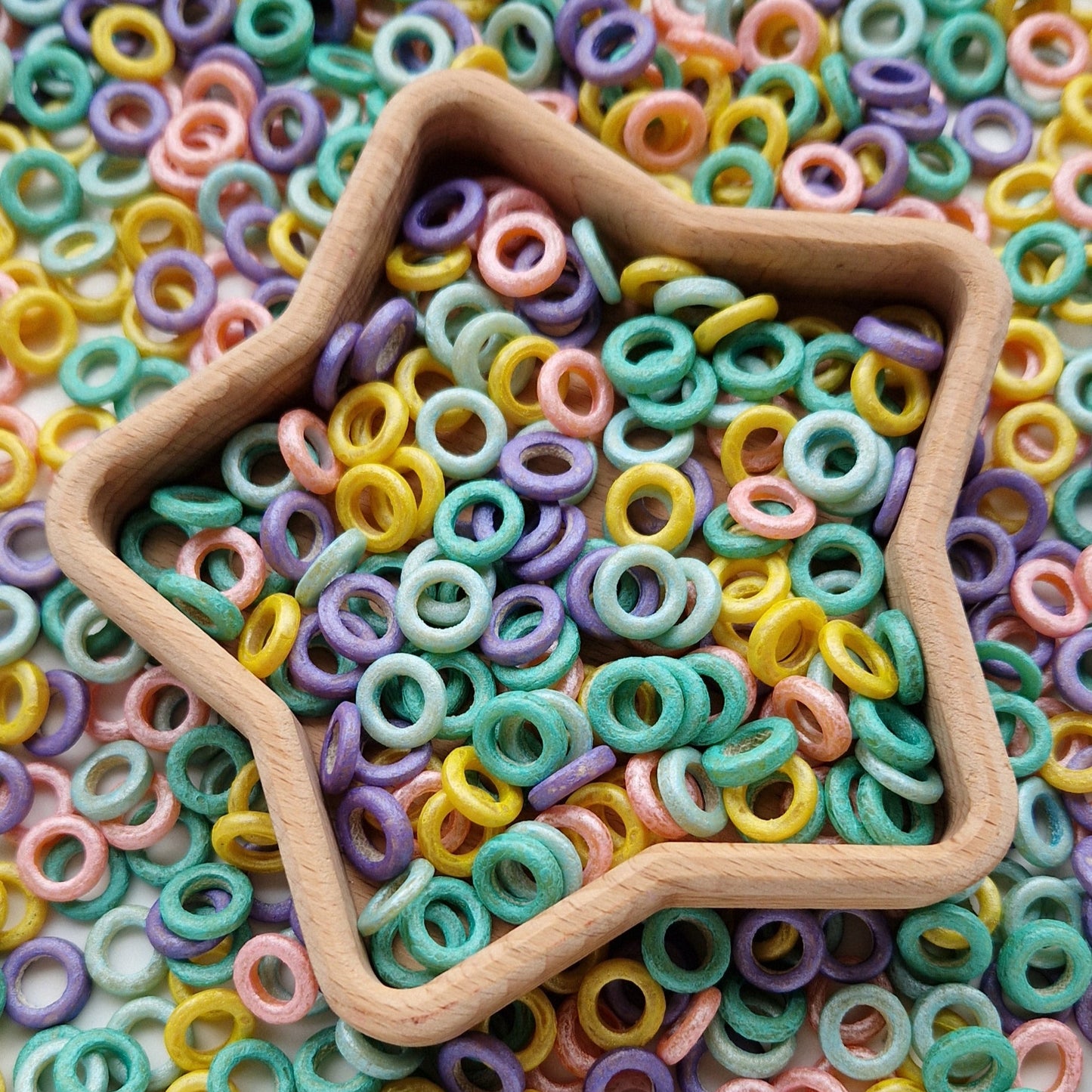 Pastel Coloured Shiny Hoops