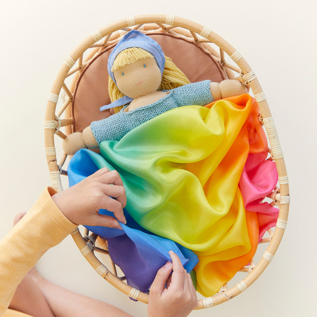 Rainbow Mini Enchanted Play Silk from Sarah's Silk