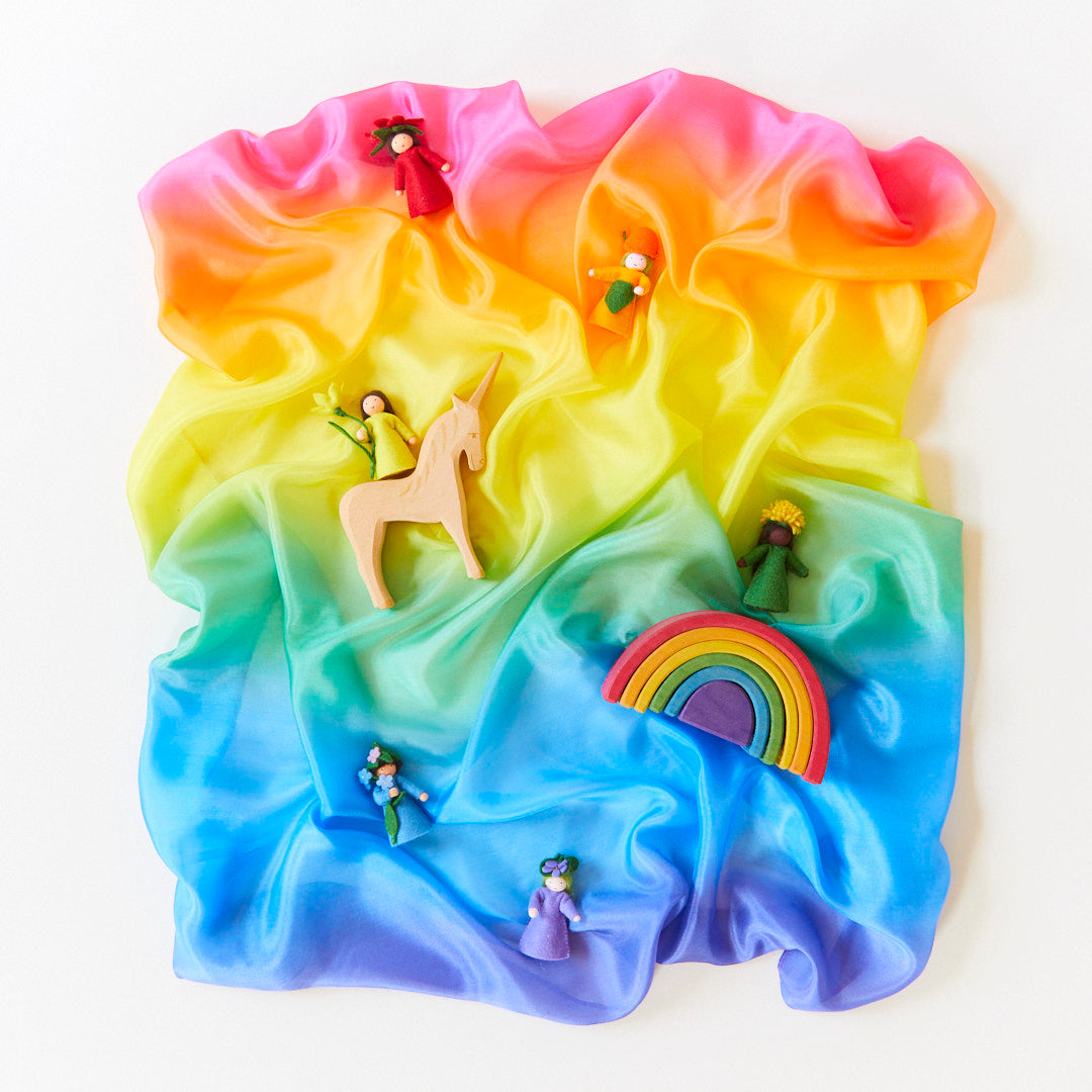 Rainbow Mini Enchanted Play Silk from Sarah's Silk