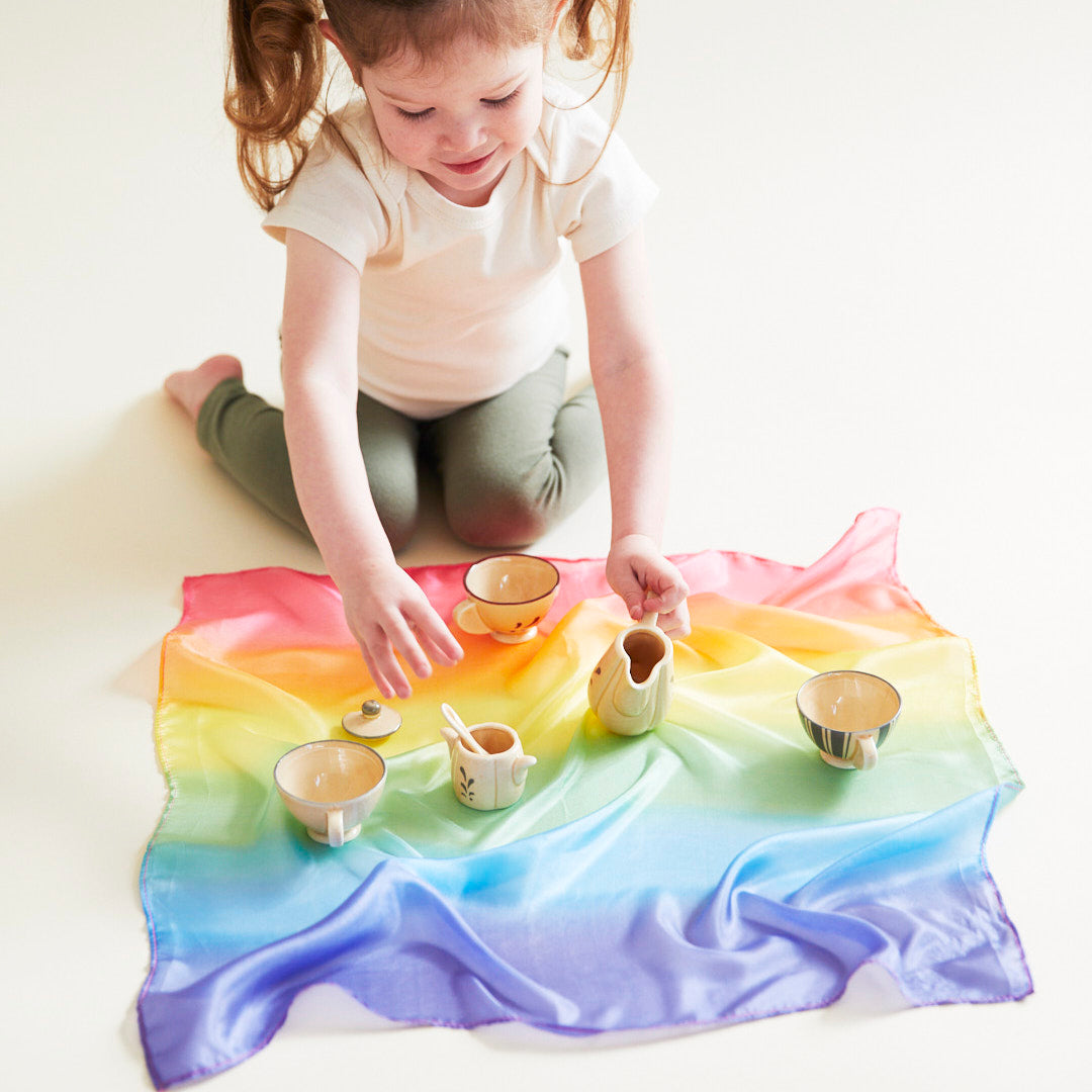 Rainbow Mini Enchanted Play Silk from Sarah's Silk