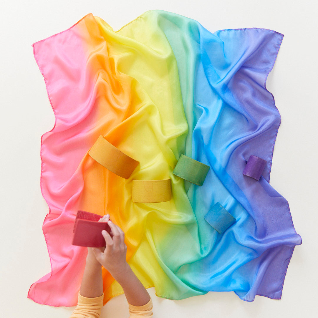 Rainbow Mini Enchanted Play Silk from Sarah's Silk