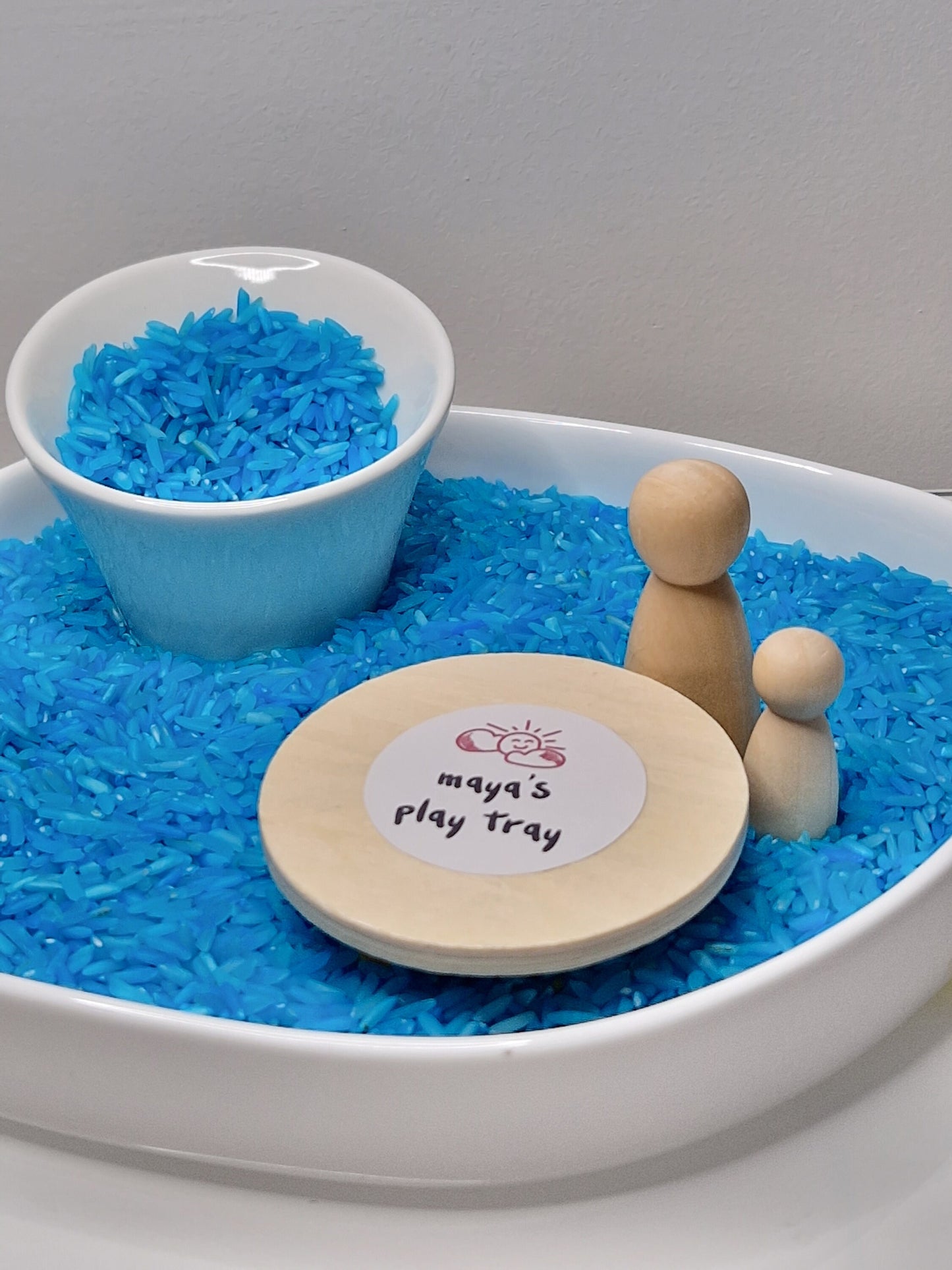 Sky Blue Sensory Play Rice