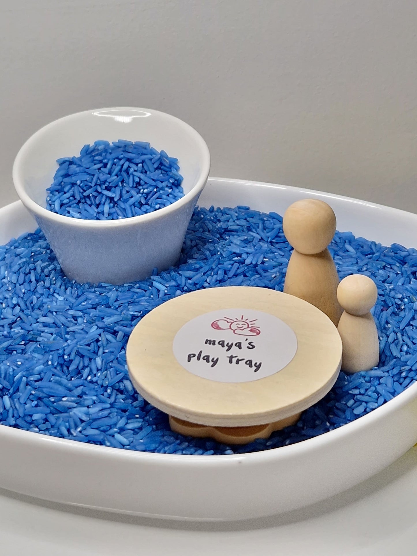 Blue Sensory Play Rice