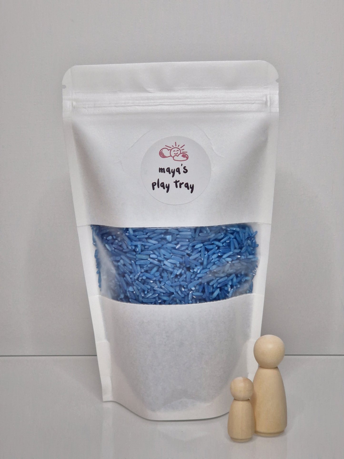 Blue Sensory Play Rice