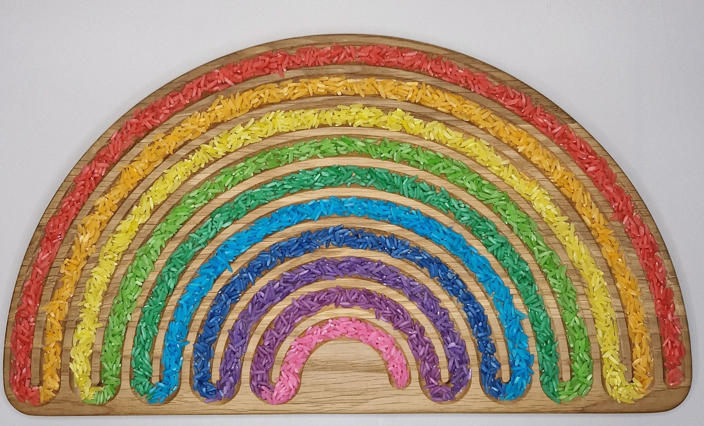 Rainbow Sensory Play Rice (Taste Safe)