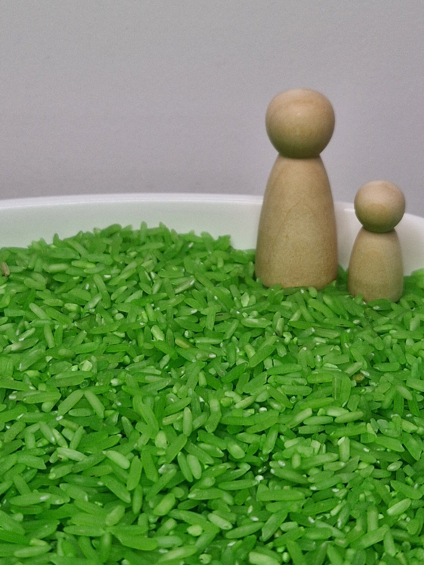 Lime Green Sensory Rice