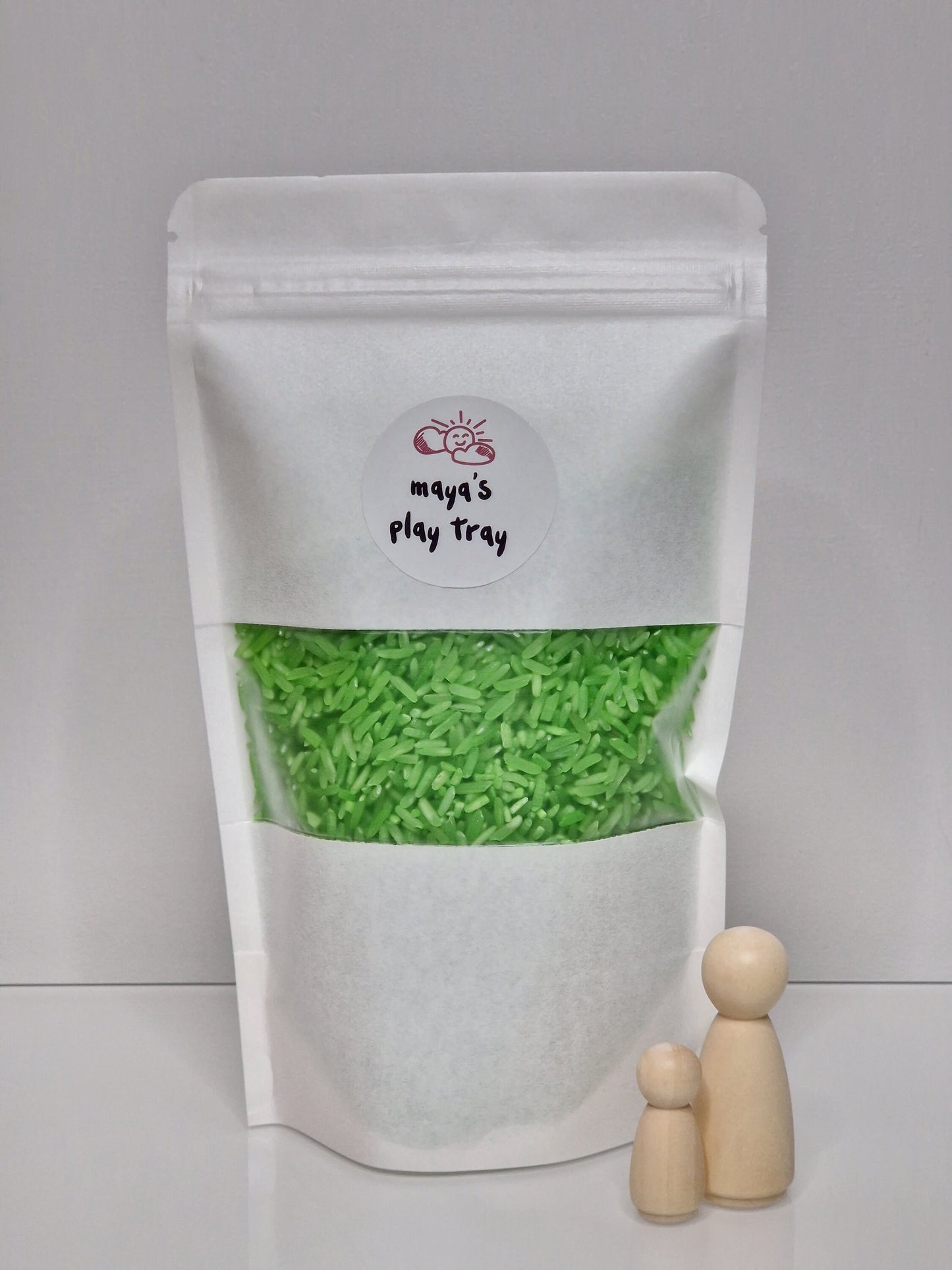 Lime Green Sensory Rice
