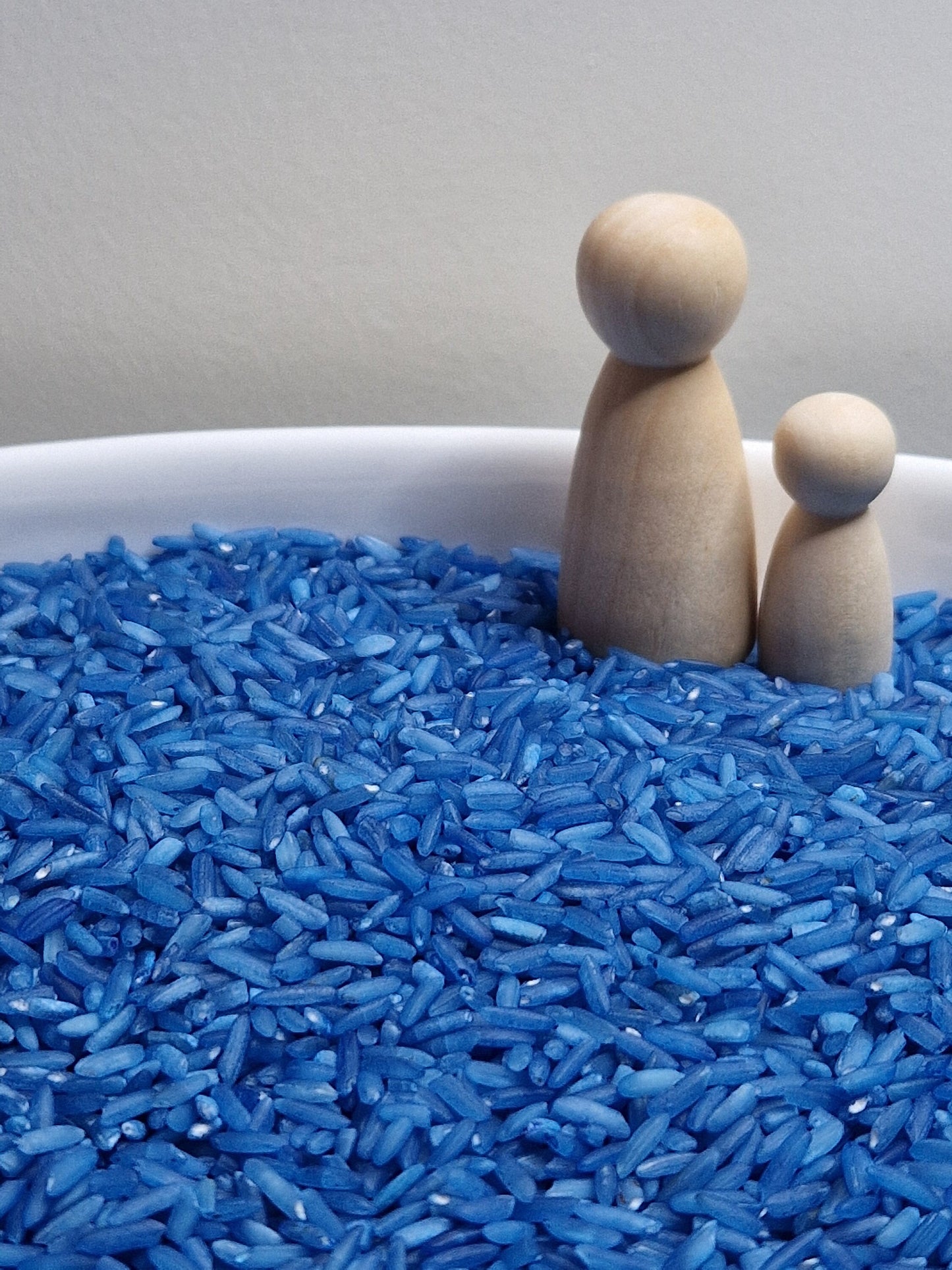 Blue Sensory Play Rice