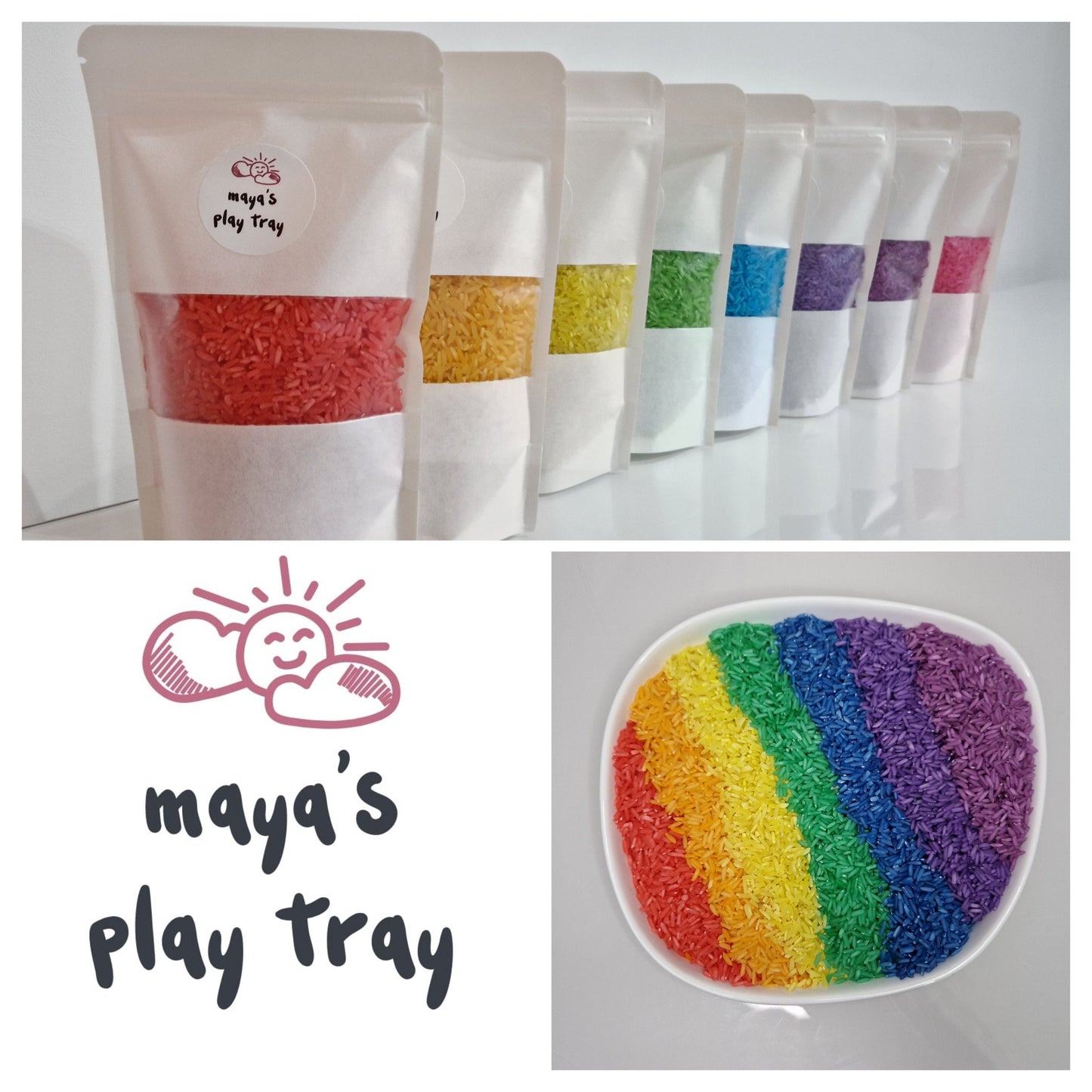 Mix & Match Deal for Sensory Coloured Rice Base ( 3 x 250g )