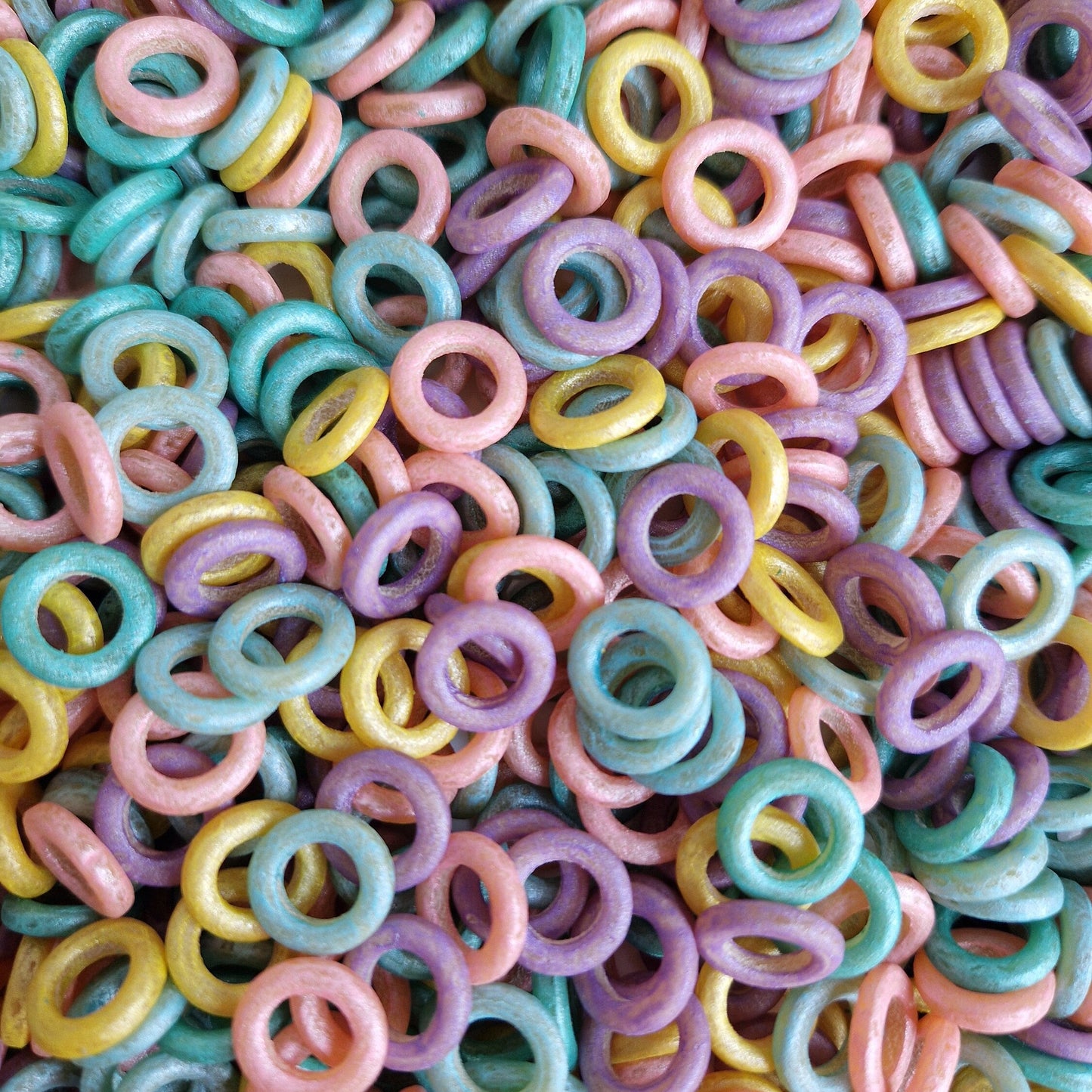 Pastel Coloured Shiny Hoops