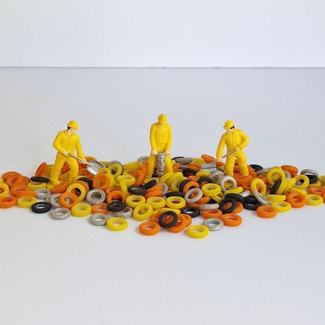 Construction Themed Coloured Hoops