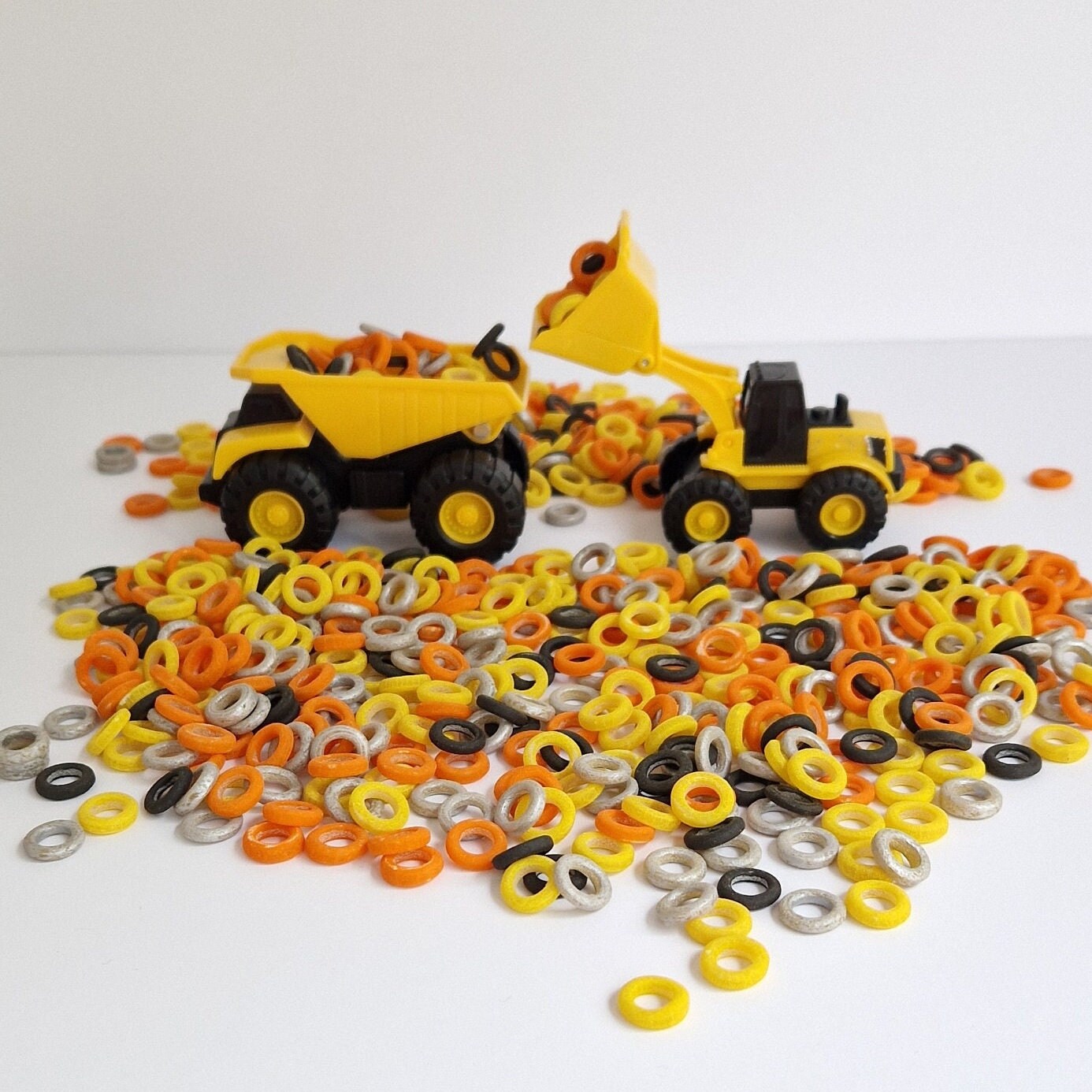 Construction Themed Coloured Hoops