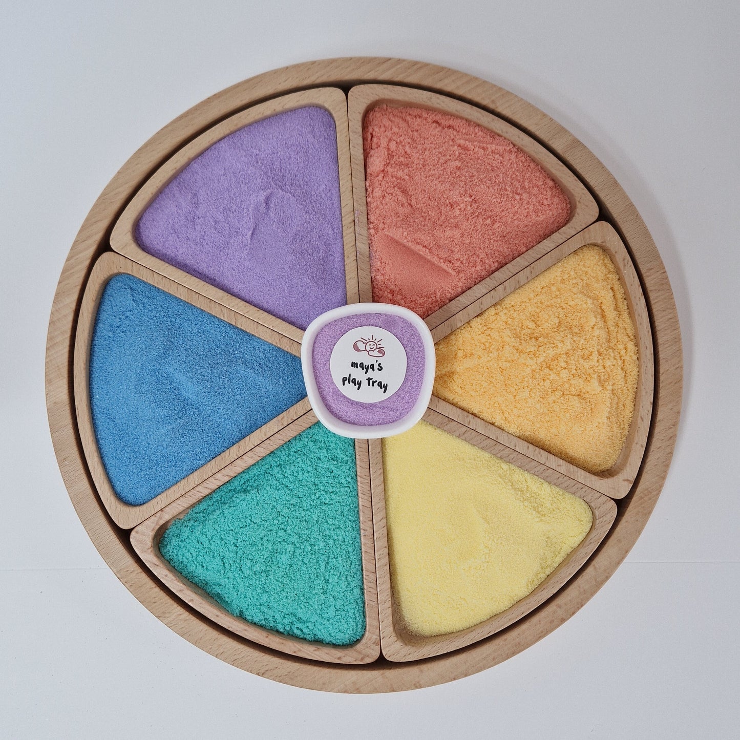 Purple Coloured Salt for Mark Making and Writing Practice