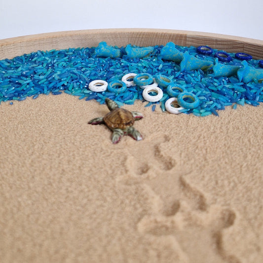 Brown coloured SALT for Small World Play or Mark Making / Writing Practice