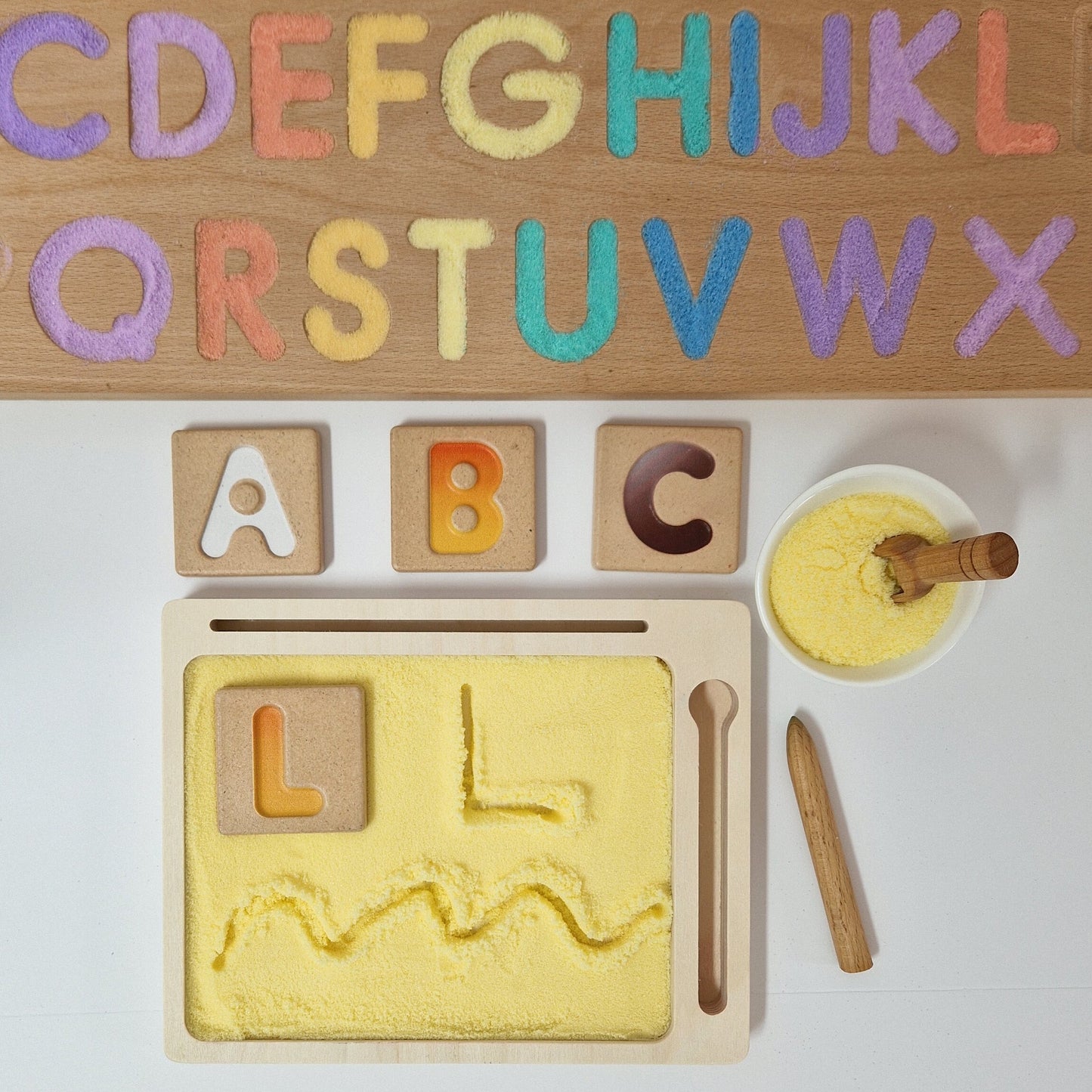 Mix & Match Deal for 3 x 150g Coloured Salt for Mark Making and Writing Practice