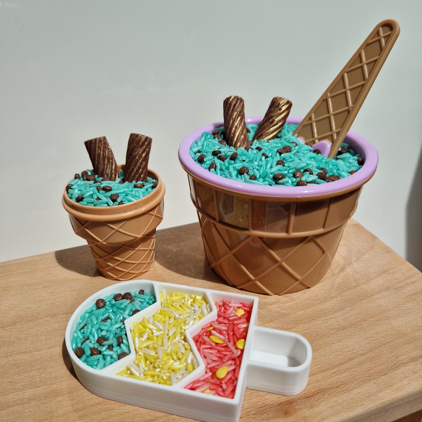 Mint Chocolate Chip Ice Cream Sensory Play Mix (350g)