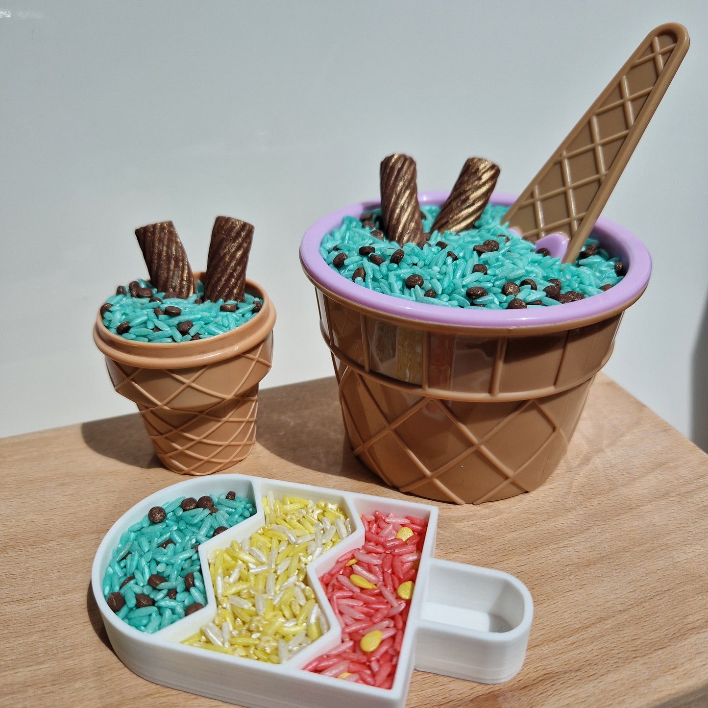 Mint Chocolate Chip Ice Cream Sensory Play Mix (350g)