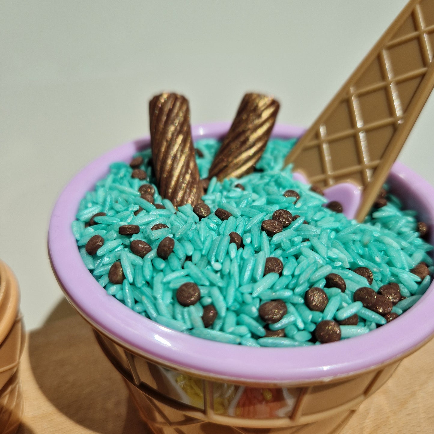 Mint Chocolate Chip Ice Cream Sensory Play Mix (350g)