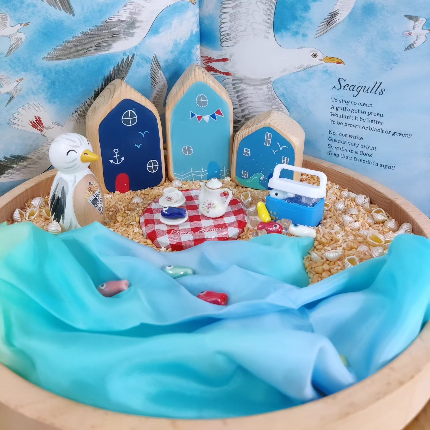 Sea Mini Enchanted Play Silk from Sarah's Silk