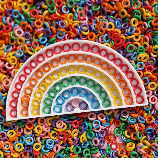 Rainbow Pasta Hoops