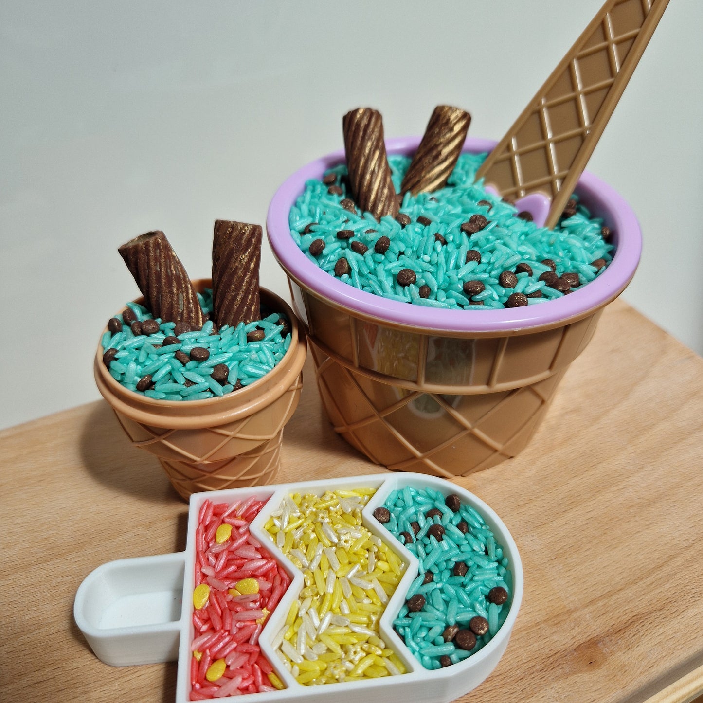 Mint Chocolate Chip Ice Cream Sensory Play Mix (350g)