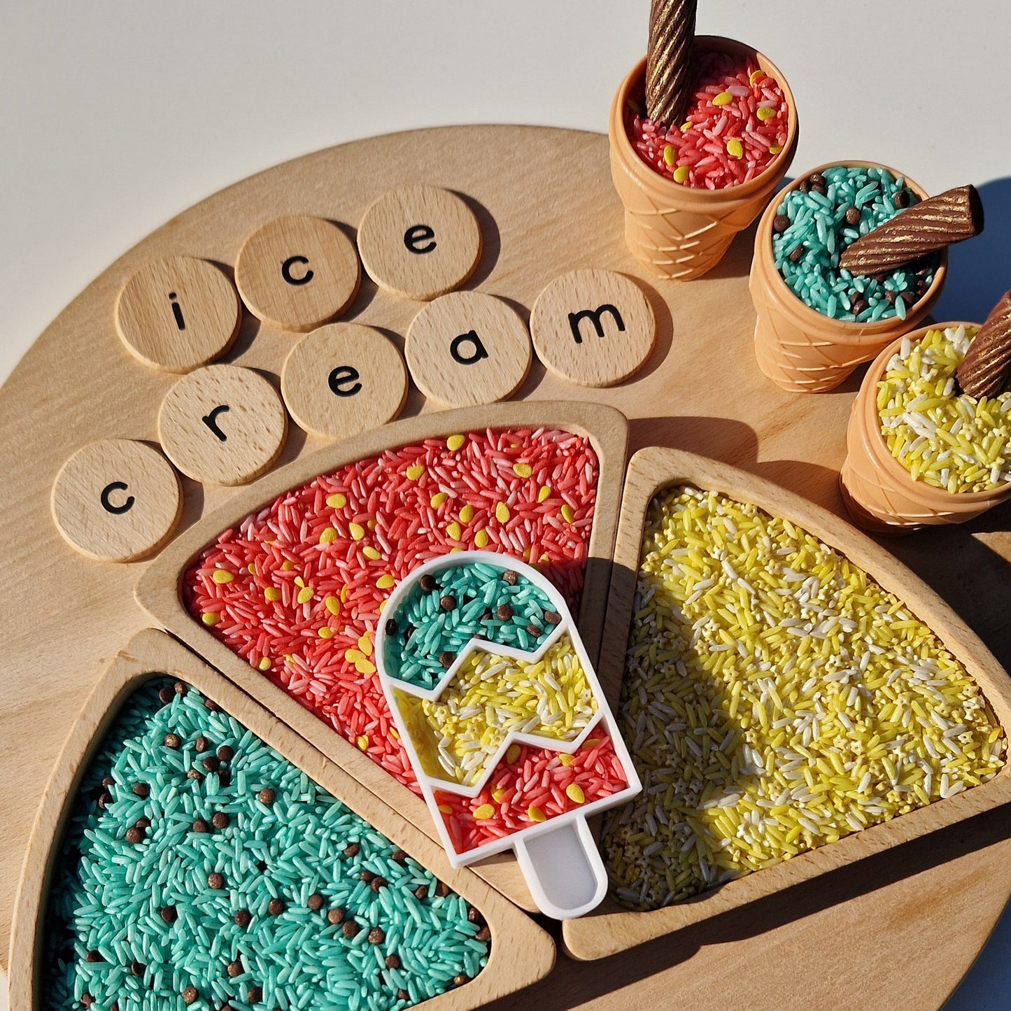 Neapolitan Ice Cream Hoops Sensory Play Mix (150g)