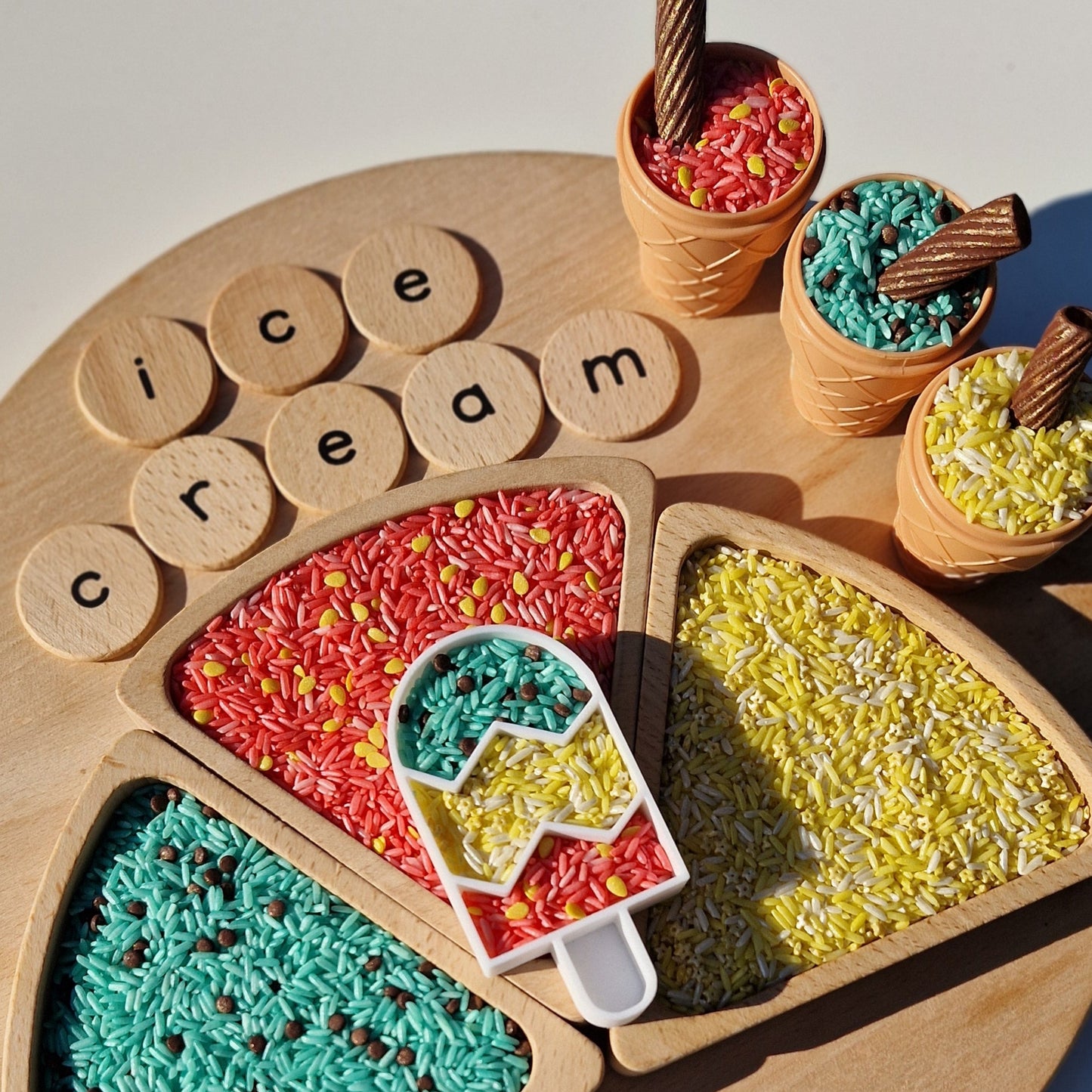 Neapolitan Ice Cream Hoops Sensory Play Mix (150g)