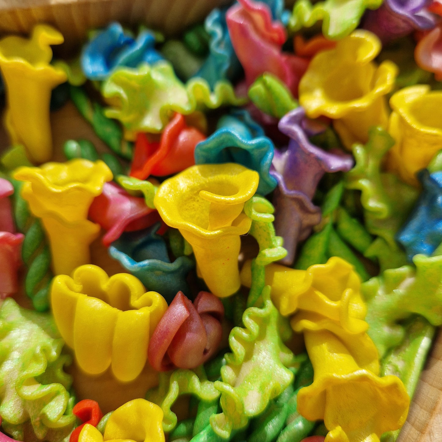 Vibrant Spring Flowers & Leaves
