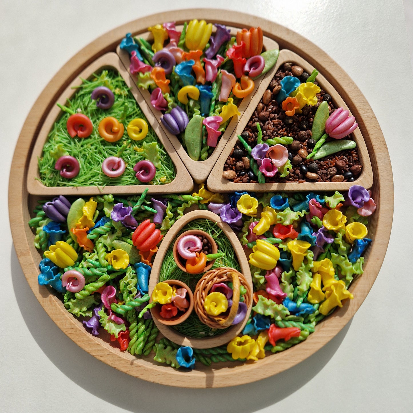 Vibrant Spring Flowers & Leaves