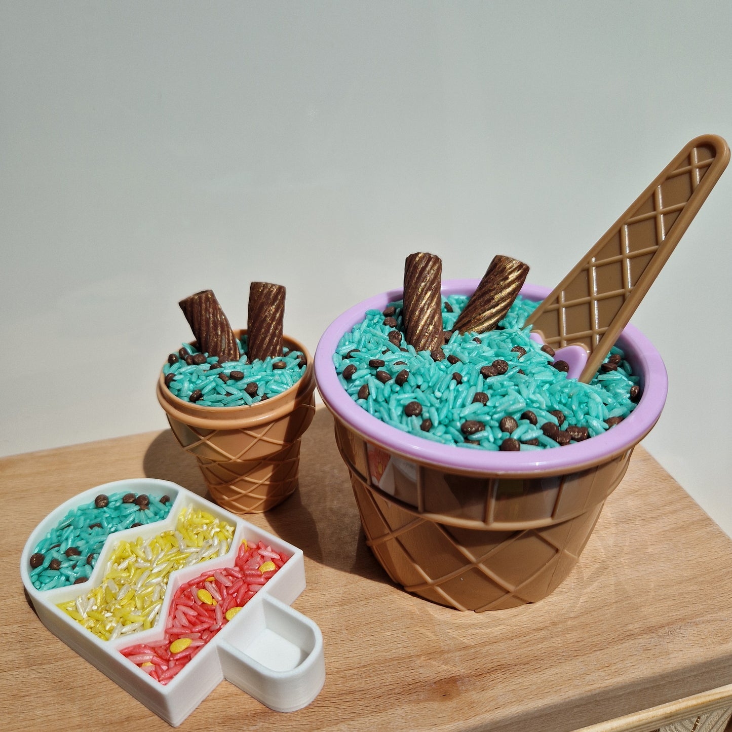 Mint Chocolate Chip Ice Cream Sensory Play Mix (350g)