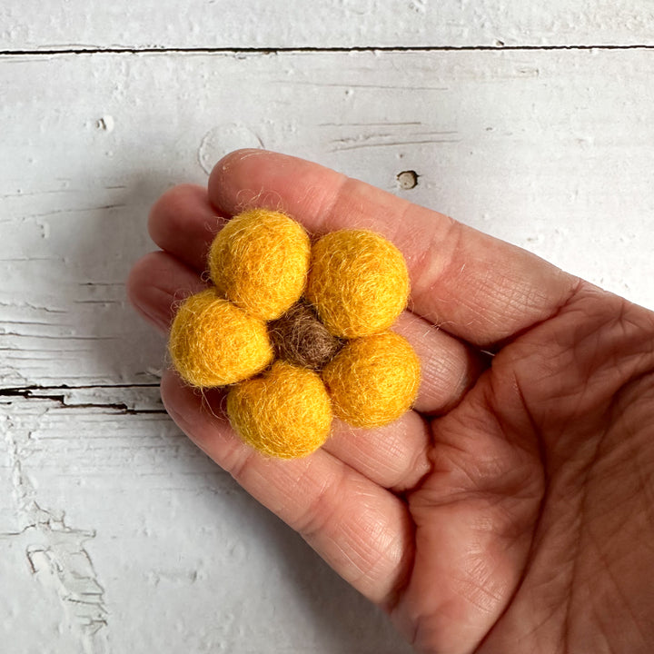 Felt Pompom Sunflower