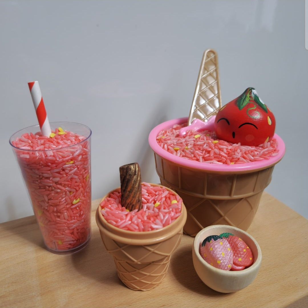 Strawberry Ice Cream Sensory Play Mix (350g)