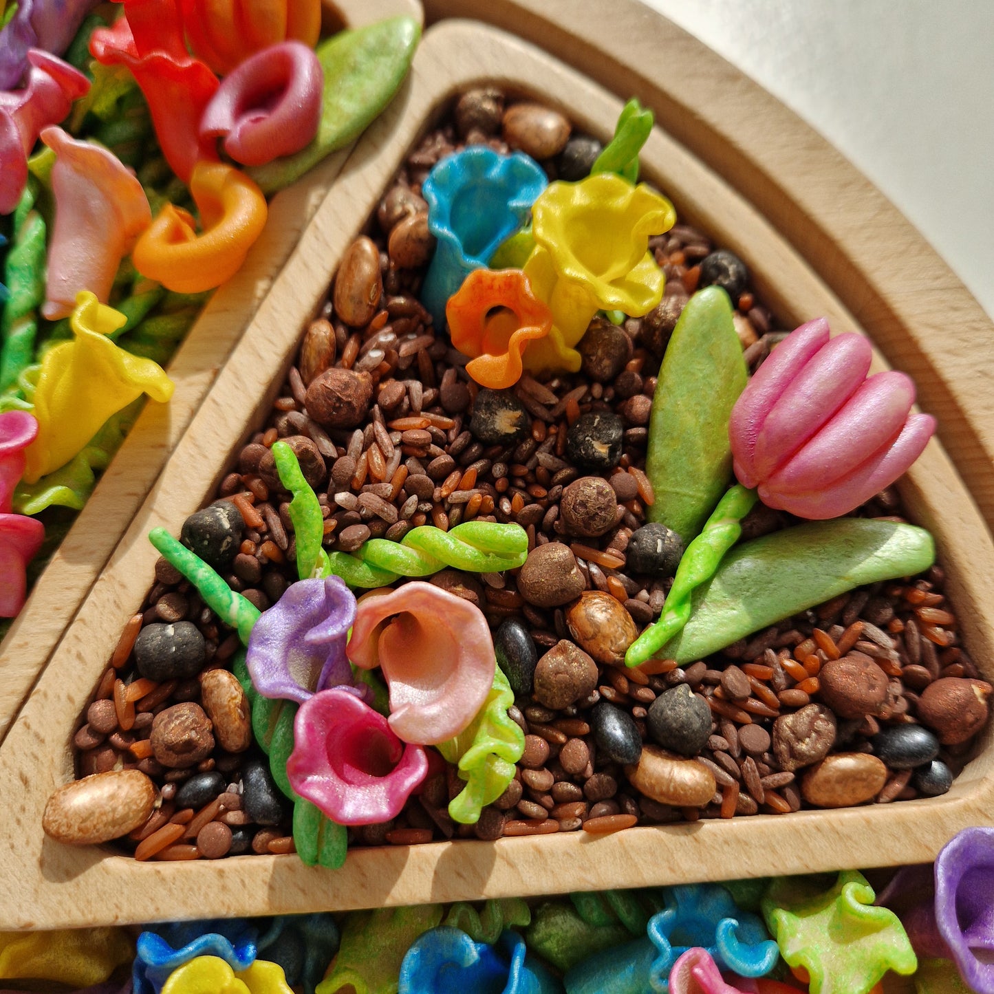 Vibrant Spring Flowers & Leaves