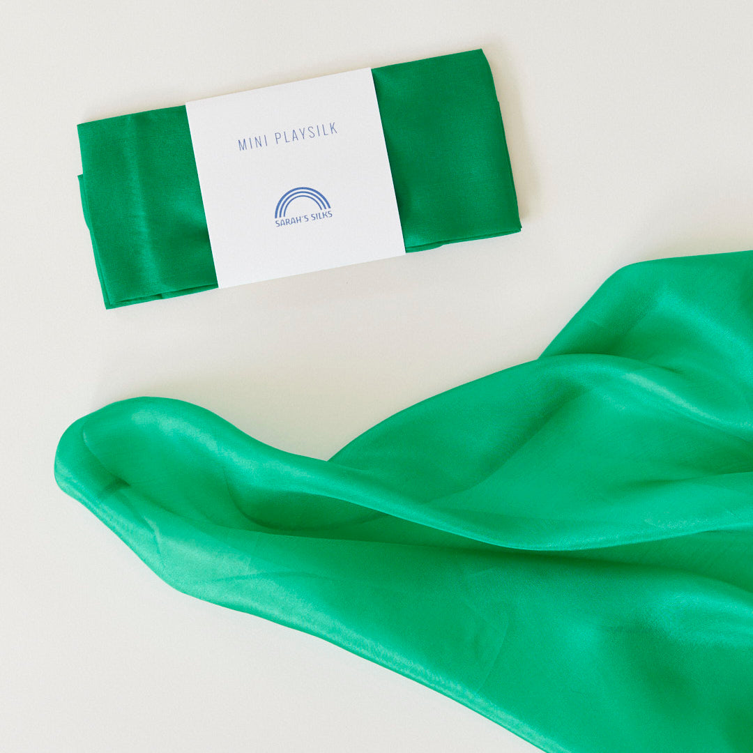 Emerald Green Play Silk from Sarah's Silk