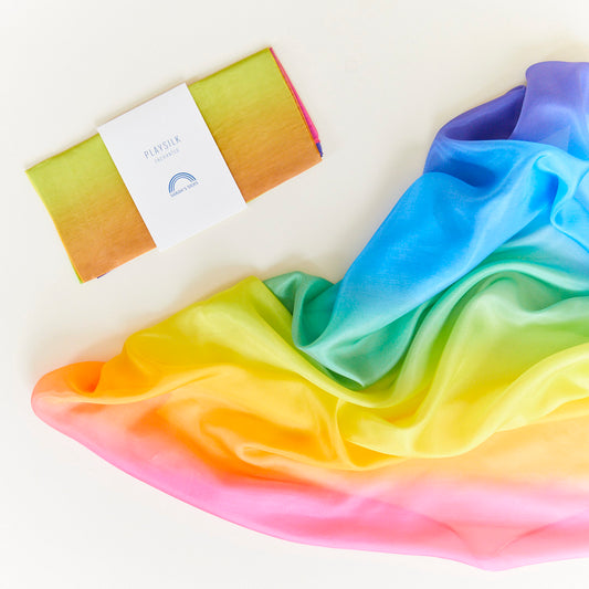 Rainbow Mini Enchanted Play Silk from Sarah's Silk