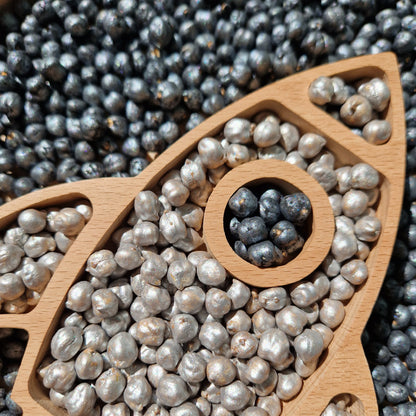 Silver Sensory Play Chickpeas