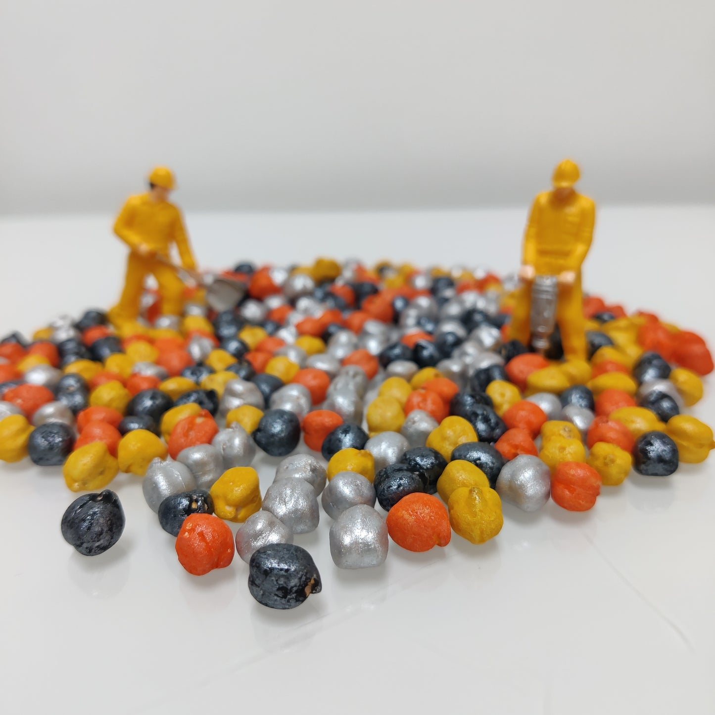 Construction Themed Sensory Play Chickpeas