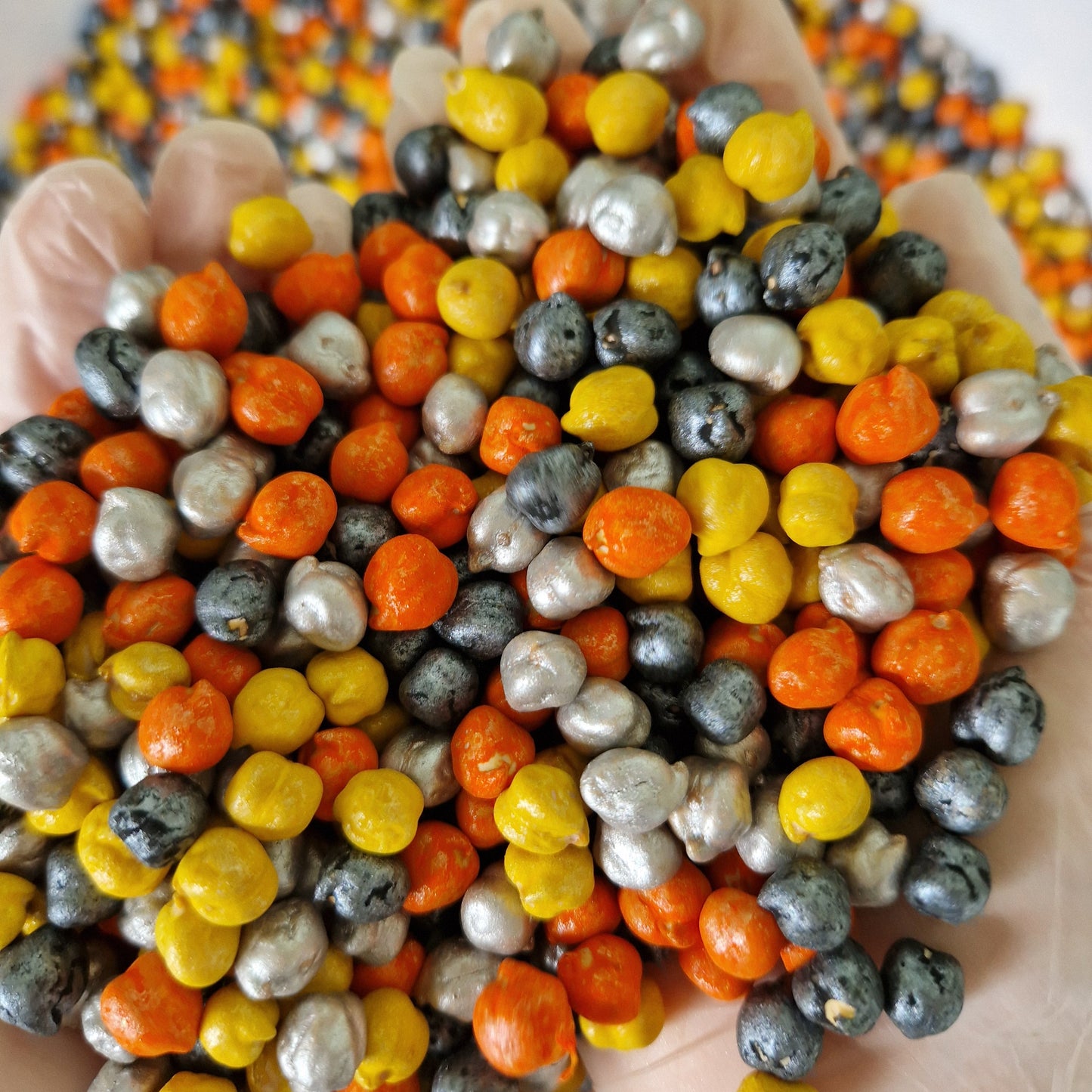 Construction Themed Sensory Play Chickpeas