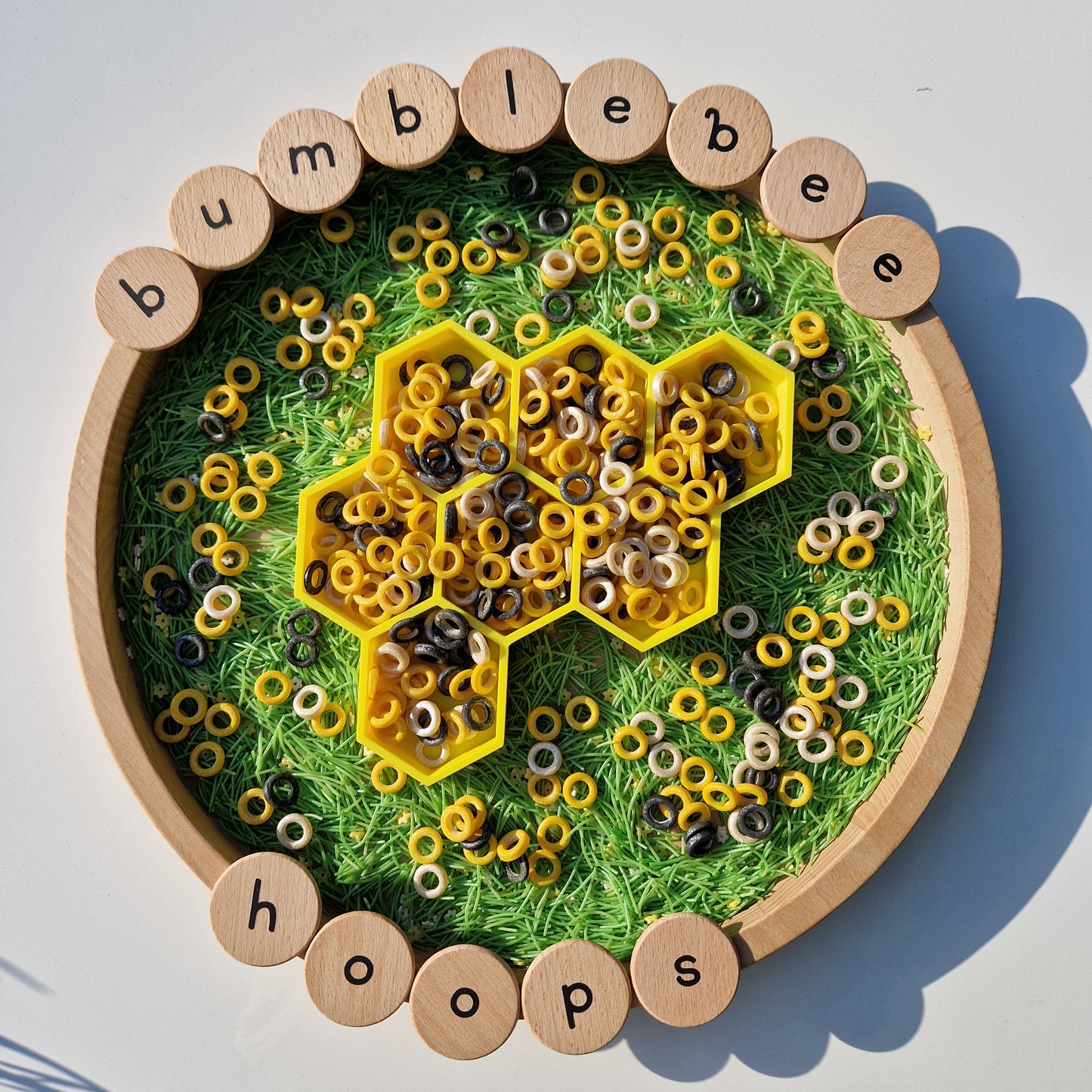 Bumblebee Hoops Sensory Play Mix