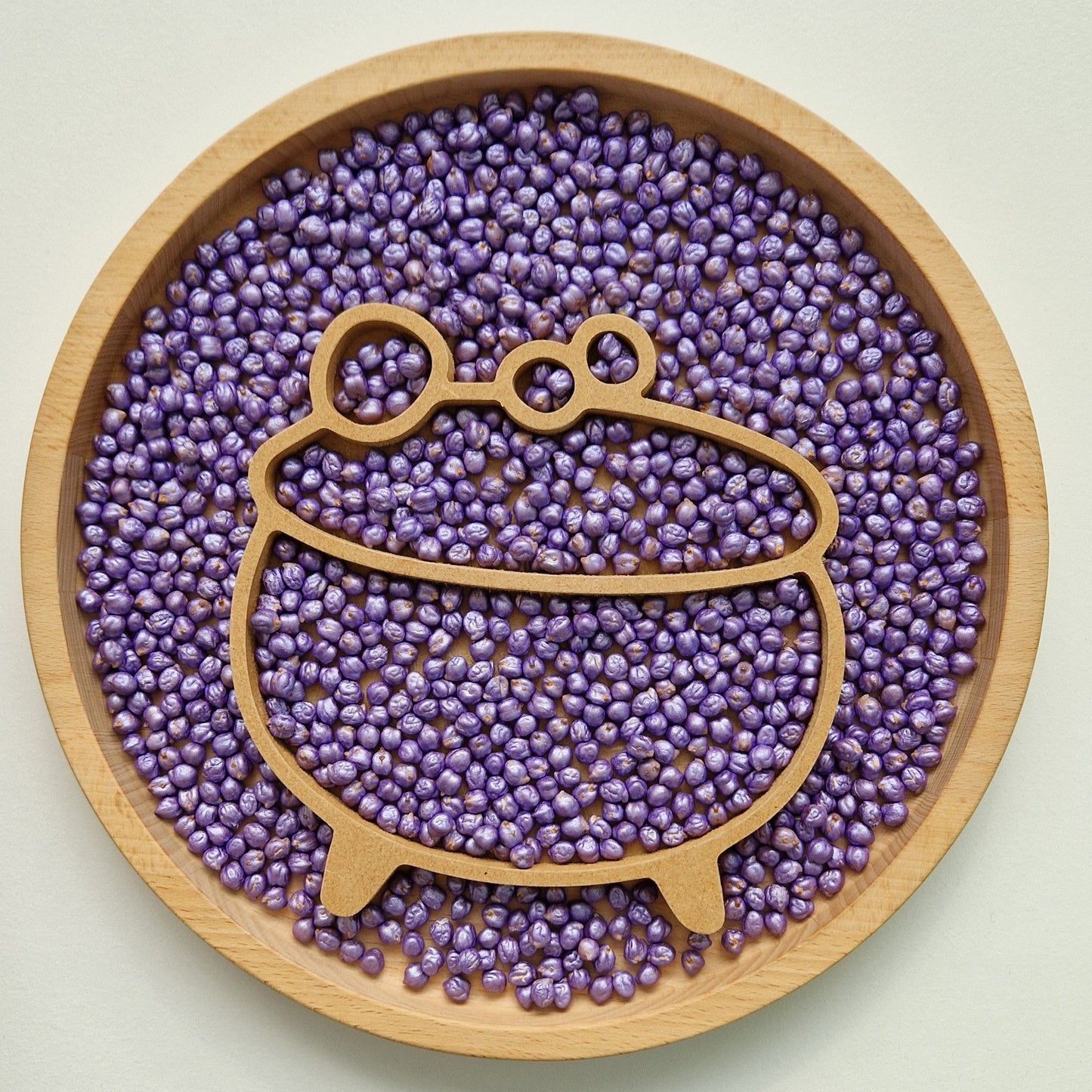Purple Shiny Sensory Play Chickpeas
